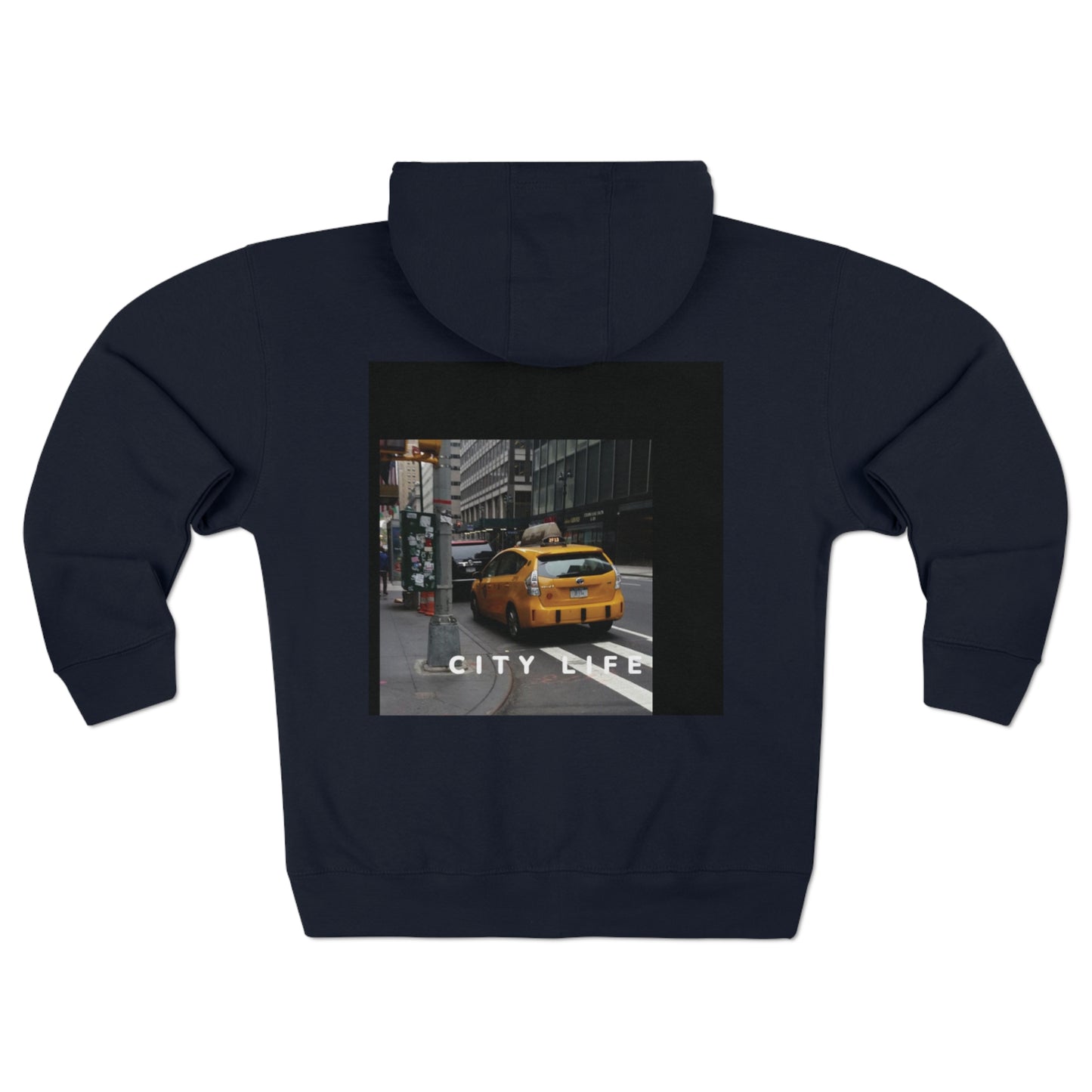 Unisex Zip Hoodie City Life